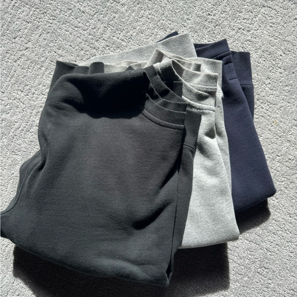 RVCA Men's Crewneck Sweater Set in Black, Gray, Navy